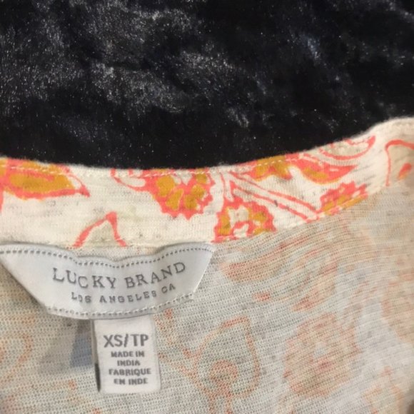 Lucky Brand Woodblock Print Tank Top. XS,M,L,XL - Picture 9 of 13